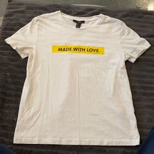 Graphic “made with love” t-shirt